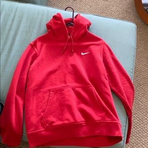 Red nike hoodie